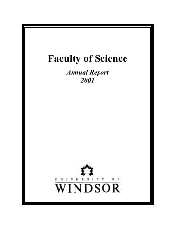 Faculty of Science - University of Windsor