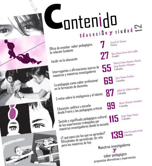 Revista EducaciÃ³n y Ciudad - EdiciÃ³n nÃºmero 12 - IDEP