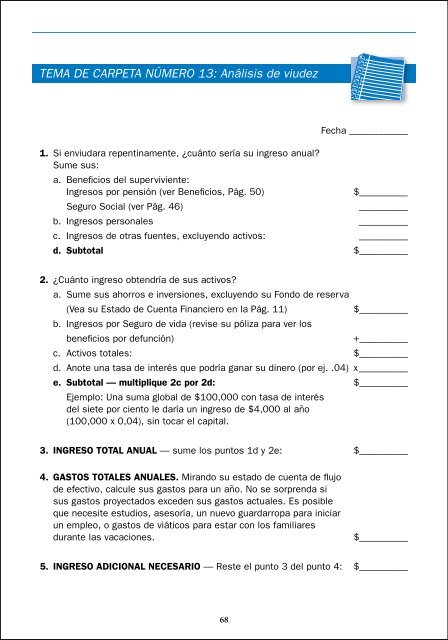 GuÃ­a de Manejo Personal del Dinero para la Familia de Texas