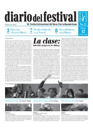 La clase:. - Festival Internacional del Nuevo Cine Latinoamericano