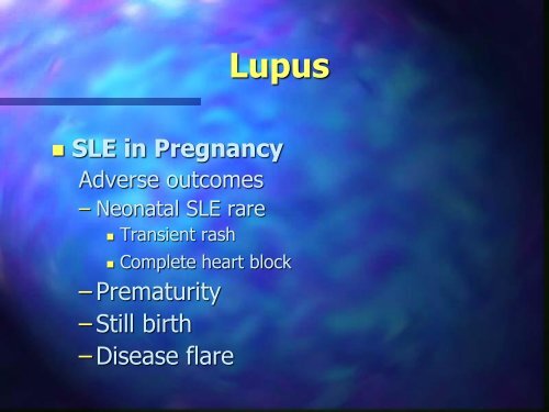 Lupus is easy with a little practice - Professor ... - Parkside Hospital