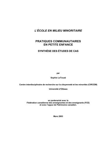 SynthÃ¨se des Ã©tudes de cas - FacultÃ© des sciences sociales