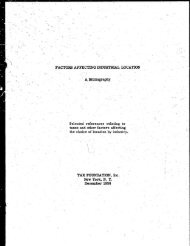 Factors Affecting Industrial Location: A Bibliography - Tax Foundation