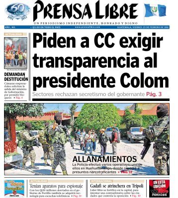 ALLANAMIENTOS - Prensa Libre