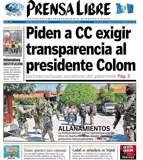 ALLANAMIENTOS - Prensa Libre