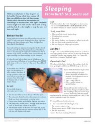 Sleeping From birth to 5 years old - LA Care Health Plan