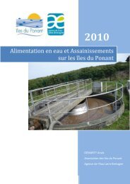 Alimentation en eau potable et assainissements sur ... - Iles du Ponant