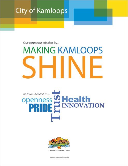 Enhance your lifestyle and your career . . . Join us ... - City of Kamloops