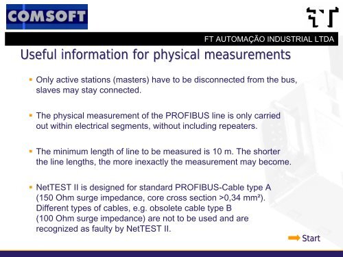 NetTEST II PROFIBUS Analysis Tool - FT AutomaÃ§Ã£o