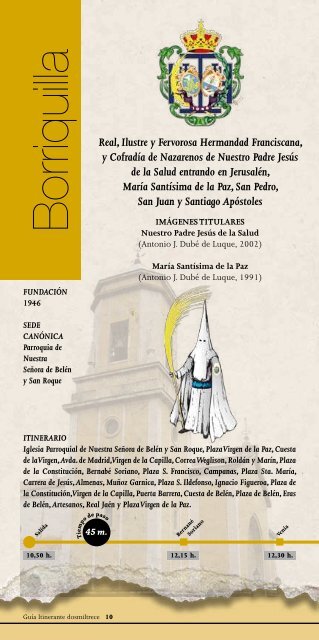 Libro de Itinerarios Semana Santa 2013 - AgrupaciÃ³n de cofradÃ­as y ...