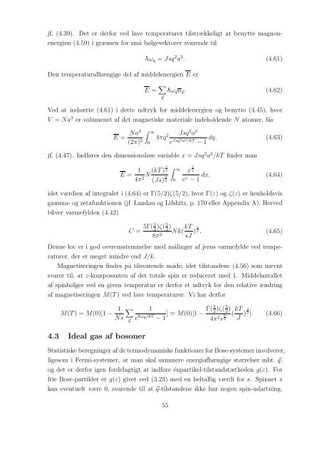 Noter og opgaver i statistisk fysik