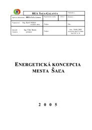 EnergetickÃ¡ koncepcia mesta Å aÄ¾a (pdf - 1.61 MB) - Mesto Å aÄ¾a