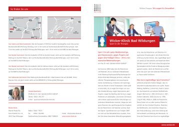 Mailing PTH.indd - Wicker-Klinik Bad Wildungen