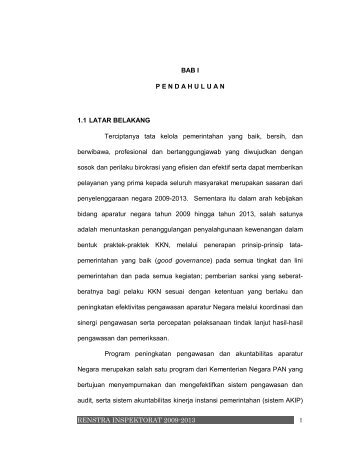 (Renstra) Inspektorat Tahun 2009-2013 - Pemerintah Kota Bandung