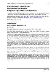 Cheshire West and Chester: Local Plan ... - Kelsall Village