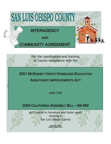 SLO AB490 Agreements (378k pdf) - San Luis Obispo County Office ...