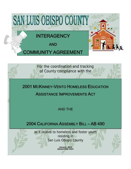 SLO AB490 Agreements (378k pdf) - San Luis Obispo County Office ...