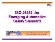 ISO 26262 the Emerging Automotive Safety Standard