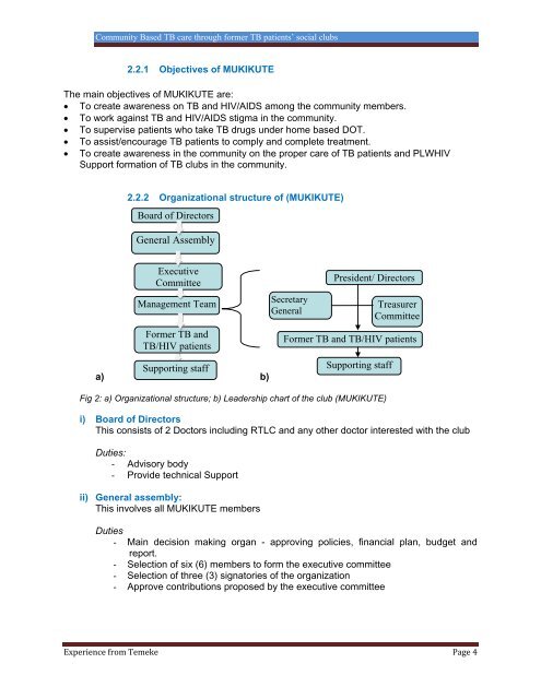 Community-Based TB Care: Experience from ... - CORE Group