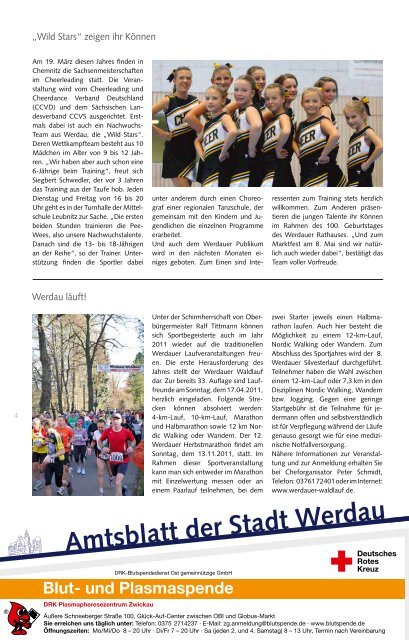 mit Amtsblatt Stadt Werdau