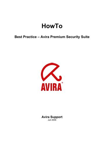 Best Practice – Avira Premium Security Suite