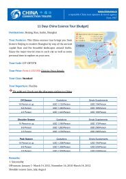 11 Days China Essence Tour (Budget) - Budget China Tours