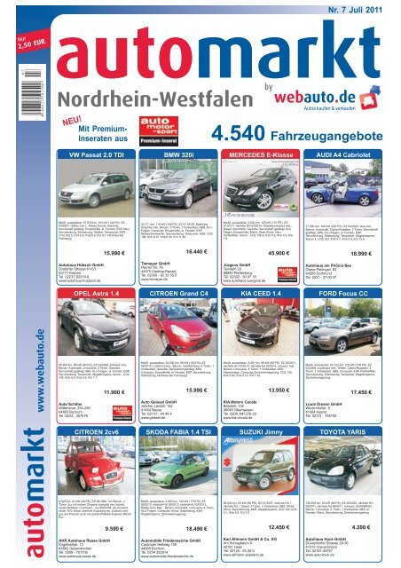 markt auto - Webauto.de