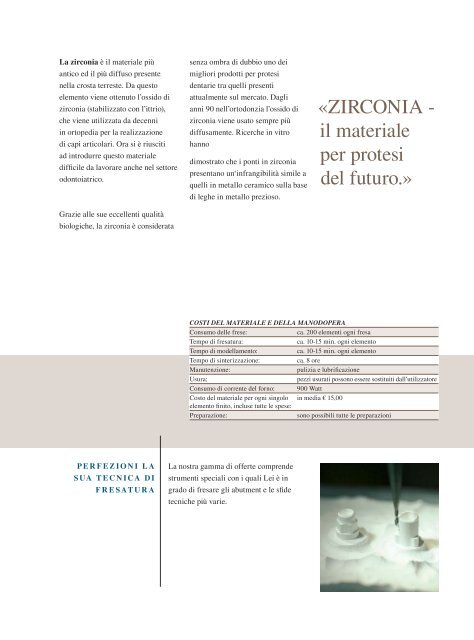 tecnologia di fresatura della zirconia - Zirkonzahn