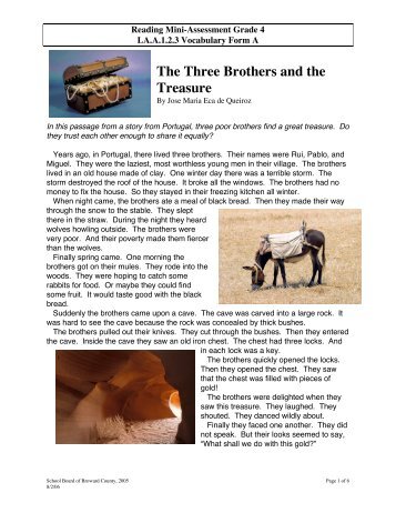 The Three Brothers and the Treasure