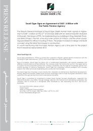 Saudi Oger Signs an Agreement of SAR 1.4 Billion with the Public ...