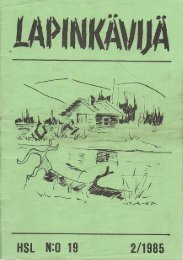 HSL 2/1985 - Helsingin Seudun Lapinkävijät ry