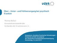 Über-, Unter- und Fehlversorgung bei psychisch Kranken