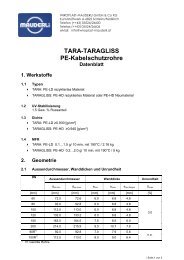 TARA-TARAGLISS PE-Kabelschutzrohre - bei WIROPLAST ...