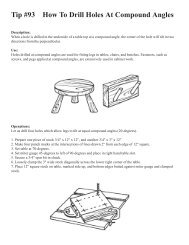 Tip #93 How To Drill Holes At Compound Angles - Shopsmith's ...