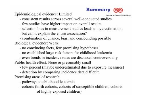 ELF Magnetic Fields and Childhood Leukemia