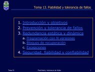 Fiabilidad y tolerancia de fallos - GTI