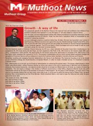 Growth - A way of life - Muthoot Group