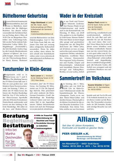 Seniorenwohn- und Pflegeheim „Am Kastell” - Das WIR-Magazin im ...