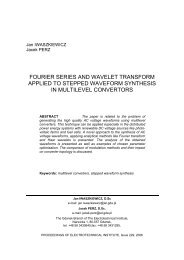 fourier series and wavelet transform applied to stepped waveform ...