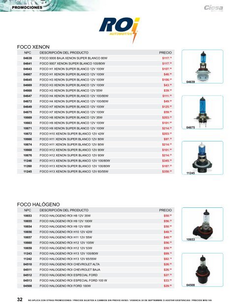 no aplica con otras promociones / precios sujetos a