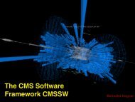 The CMS Software Framework CMSSW - Nuclear Physics Group