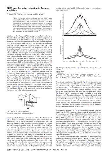 SCTF loop for noise reduction in Autozero amplifiers