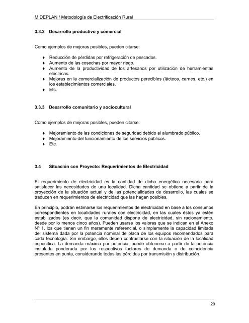 evaluacin de proyectos de electrificacin rural - Sistema Nacional de ...