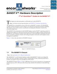 BANDIT II? Hardware Description - Encore Networks