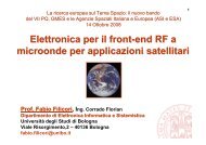 Elettronica per il front-end RF a microonde per applicazioni satellitari