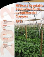 Midwest Vegetable Production Guide for Commercial Growers 2012