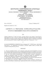 contratto prestazione d'opera polisportiva venexiana - Istituto ...