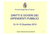 Diritti e Doveri dei Dipendenti Pubblici - Provincia Regionale di ...
