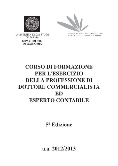 Brochure Corso a.a. 2012/2013 - Ordine dei Dottori Commercialisti e ...