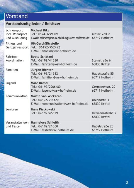 wsv - Wintersportverein Hofheim